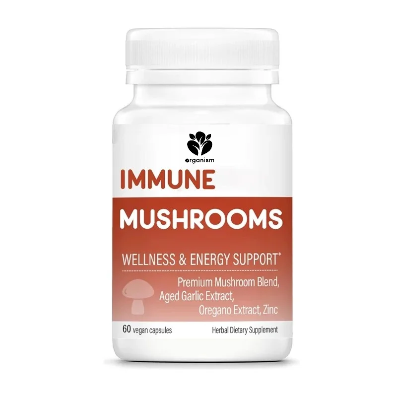 

Immune mushrooms+- Mushroom and herbal dietary supplements - Health and energy support * - Chaga and aged garlic extracts