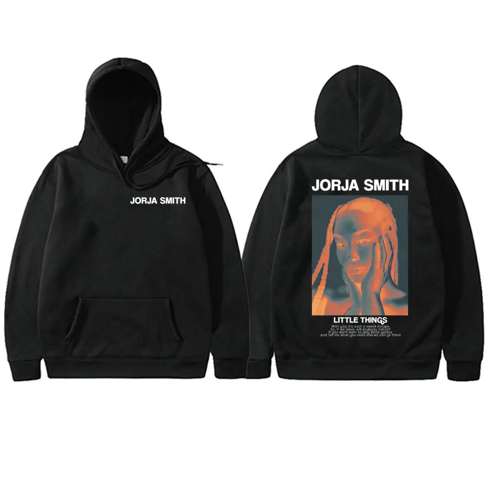 

Singer Jorja Smith Little Things Graphic Hoodie Male Casual Oversized Pullover Men Women Fashion Vintage Long Sleeve Hoodies