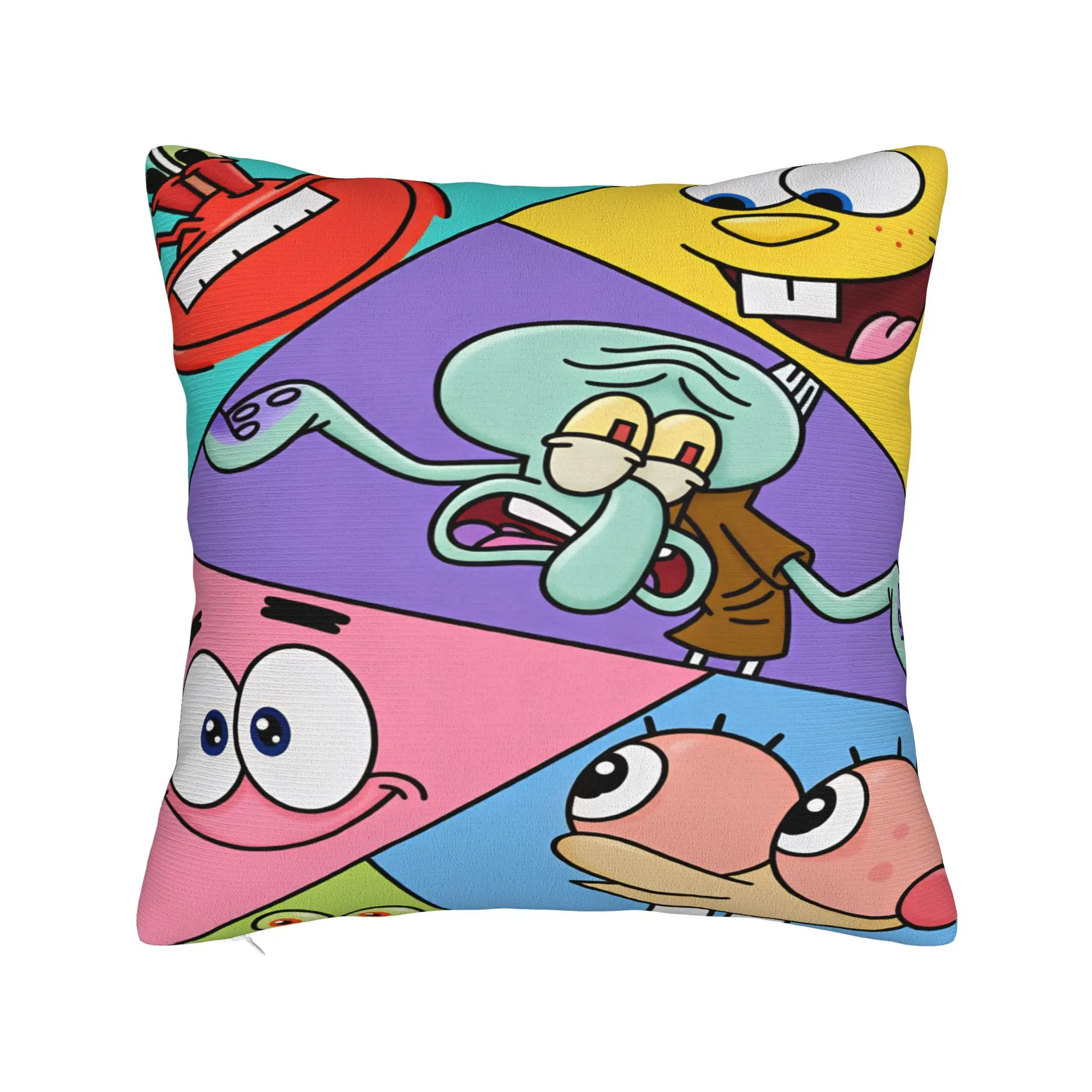 SpongeBobs Plankton  Pillow Case  Soft Pillow Cover Morden Pillowcases For Couch Sofa Bedroom