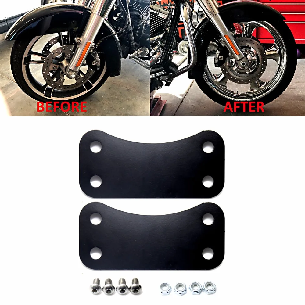 

Black Fender Lift Brackets For 14-18 Touring Road King Street Glide 21 Inch Wheel Upgrade