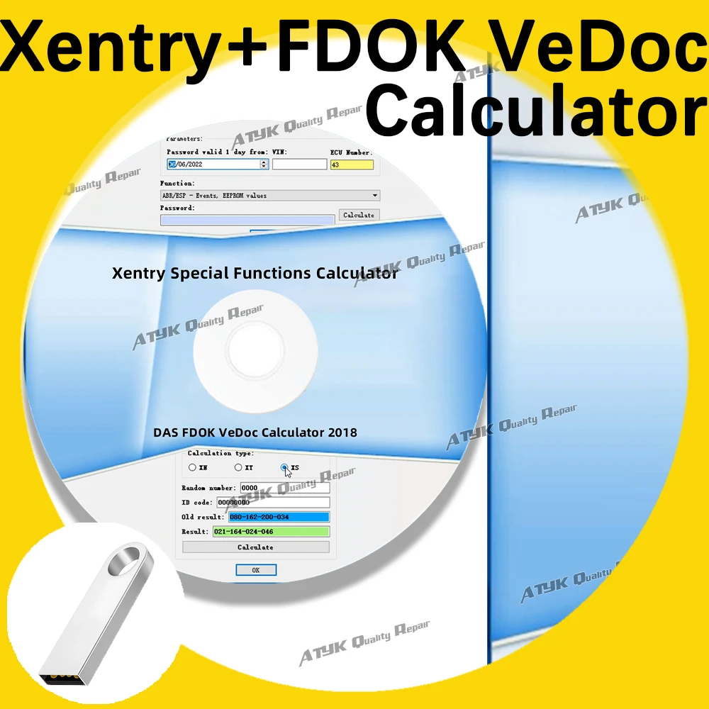 Xentry Special Functions Calculator FDOK VeDoc Calculator 2018 Diagnostic software Automobile Maintenance Auto Repair car tools