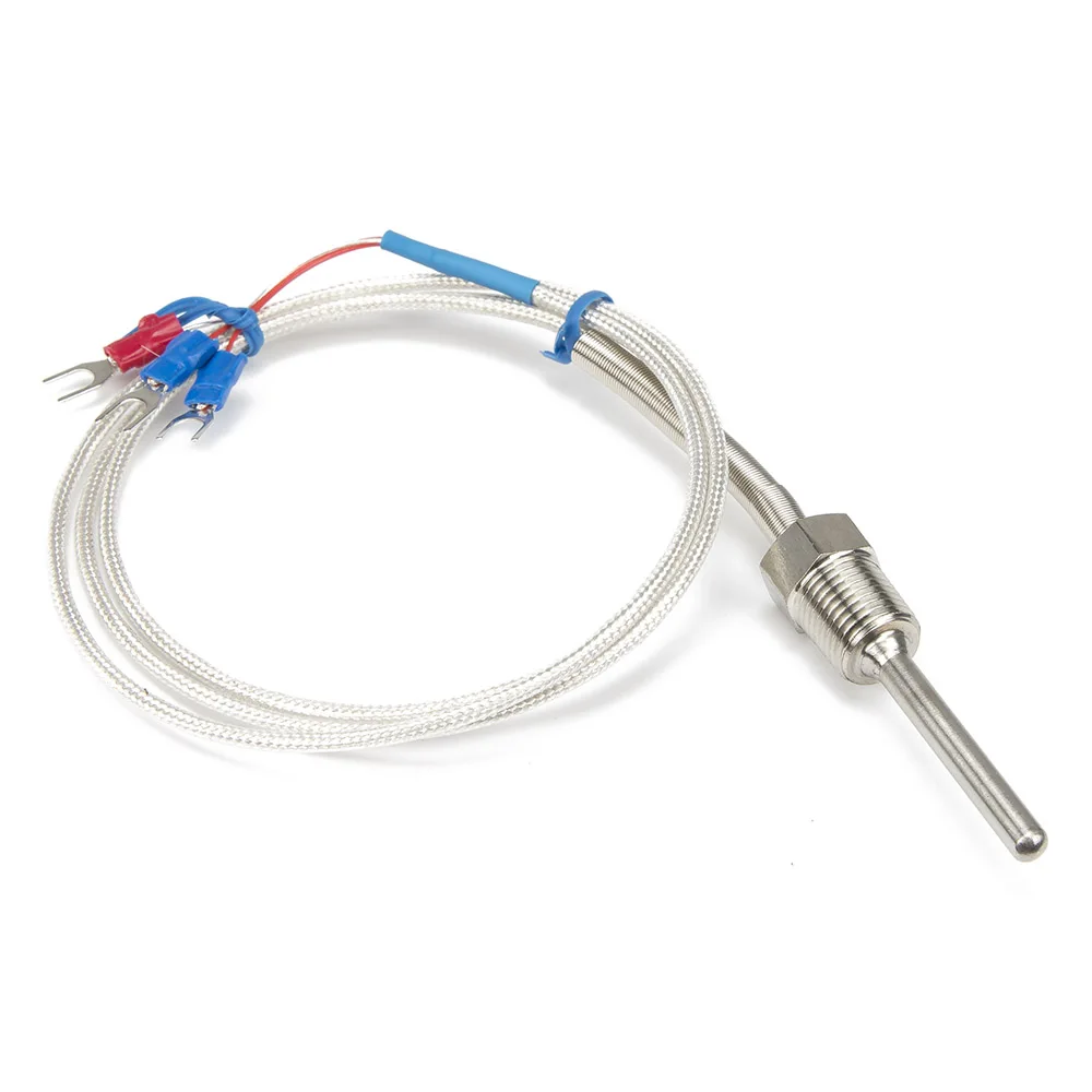 FTARP09 PT100 type A grade 1m PTFE cable 50mm 316L probe head RTD temperature sensor 1/4 inch thread