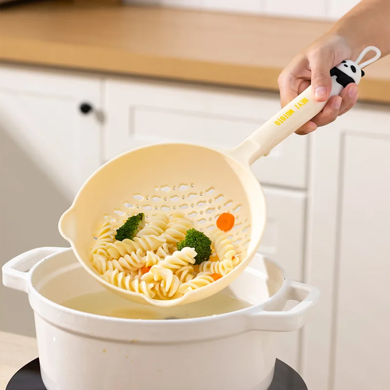 Kawaii Ailuropoda Melanoleuca Hobby Home Kitchen Cartoon Large Colander Noodle Spoon