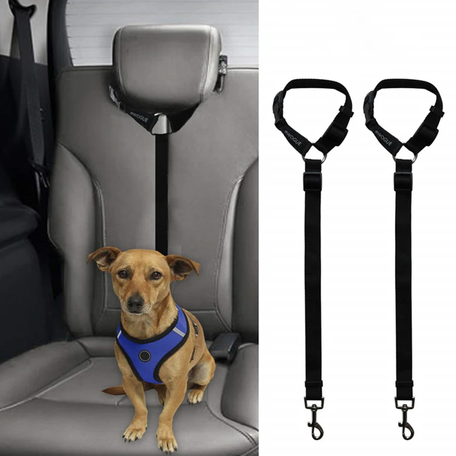 Pet car safety rope ring dog car safety belt rear seat towing rope