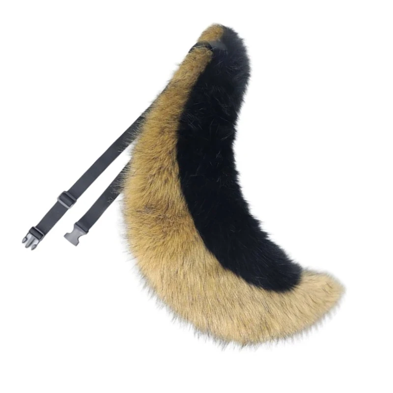 수제 플러시 늑대 귀 귀에 헤드 밴드와 가짜 모피 할로윈 코스프레 파티 의상 액세서리 아동-성인을위한 꼬리
