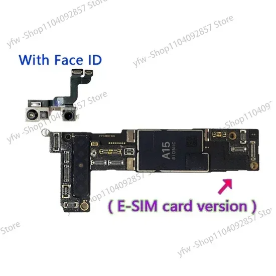 mobile phone motherboard for iPhone 14 unlock motherboard with face id 128 256 gb mainboard for iphone 14 motherboard original