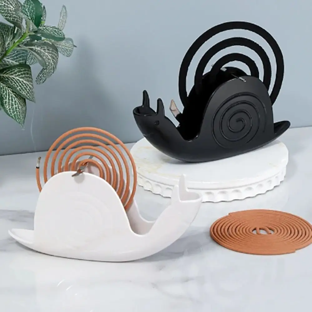 

Durable Snail Mosquito Coil Rack Fireproof Creative Ash Storage Rack Mosquito Coil Tray