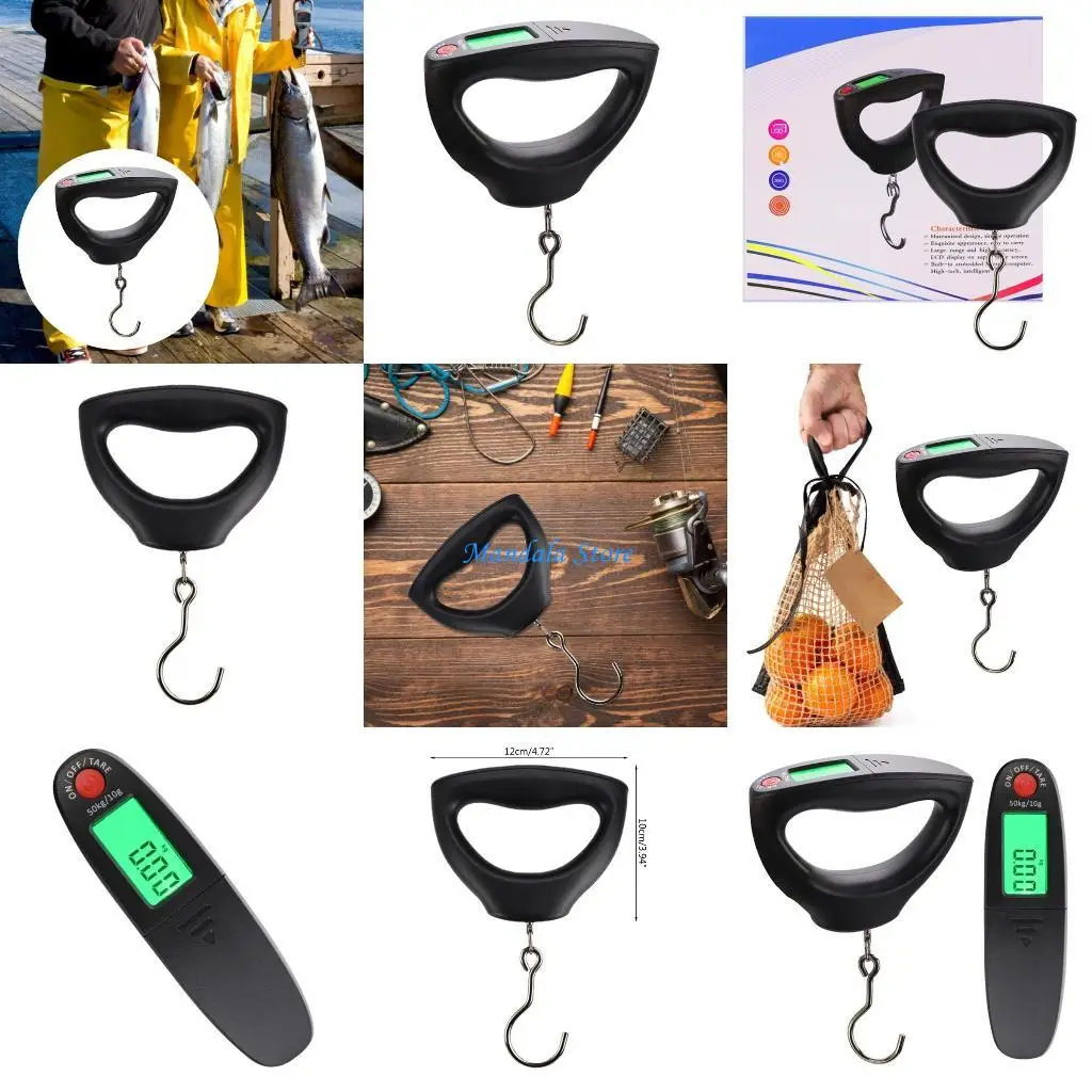 

U2JC Electronic Hanging Fishing DigitalPocket Weight Hook Scale Balance Tool 10g-50kg