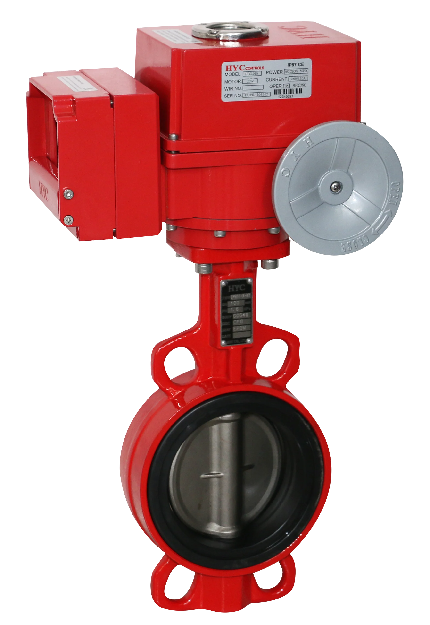 AC380V 4-20MA Modulating Control Explosion-Proof Electric Butterfly Valve