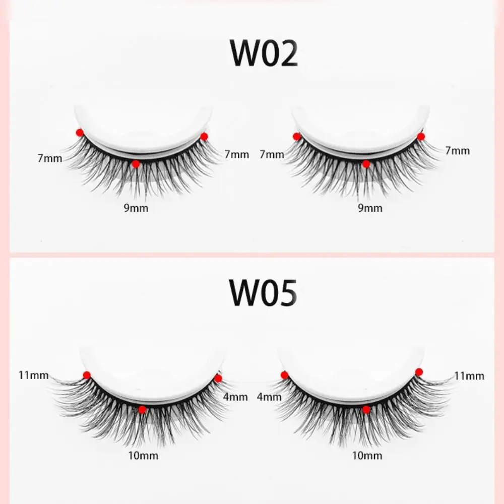 con cinta de repuesto, pestañas postizas autoadhesivas, maquillaje de larga duración, sin pegamento, pestañas postizas reutilizables y esponjosas