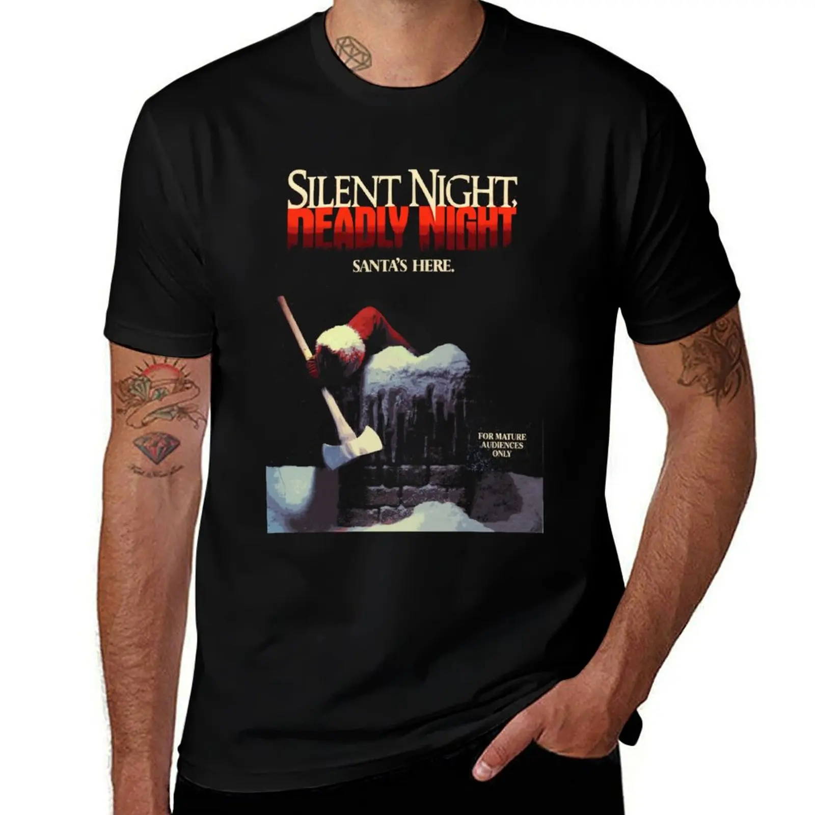

Silent Night, Deadly Night T-Shirt Plus Size Solid Color T-Shirt