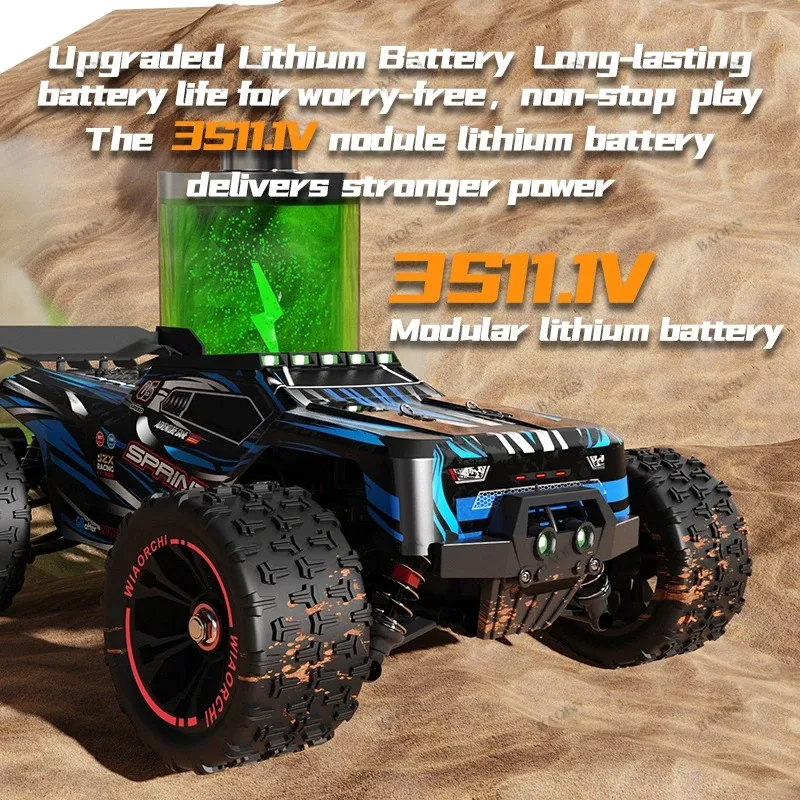 JJRC 9952 RC 자동차 85 KM/H 또는 50 KM/H 4WD 1:16 LED 원격 제어 자동차 고속 표류 몬스터 4x4 트럭 키즈 대 장난감