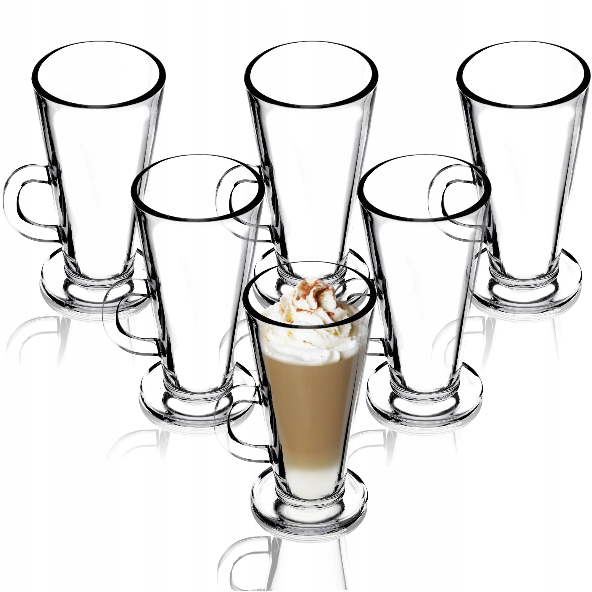KADAX glazen voor koffie latte drankjes set 6 stuks 260 ml