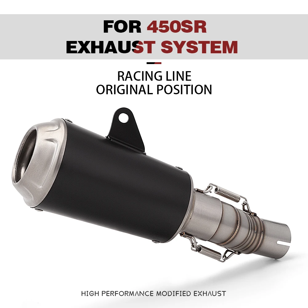

Motorcycle Exhaust Systems Modify Muffler Mid Link Muffler Slip On For CFMOTO 450SR