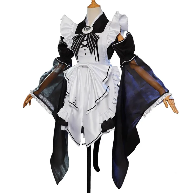 

Anime Labyrinth Maid Cosplay Costumes Women Sexy Maid Dress Earring Tail Headwear Suit Cute Maid Uniform Outfit Hallween Clothes