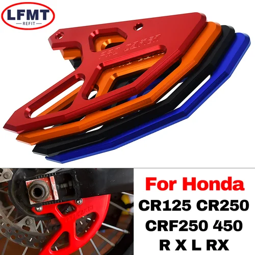 Cubierta de protección de disco de freno trasero CNC para motocicleta Honda CR125R 250R CRF250X 450X 250RX 450RX 250R 450R 450L CR CRF 2002-2023