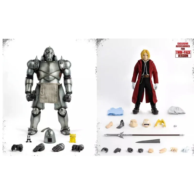 In Stock Original Threezero  3Z0095 Alphonse Elric 3Z0096 Edward Elric FigZero 1/6 Animation Model Art Collection