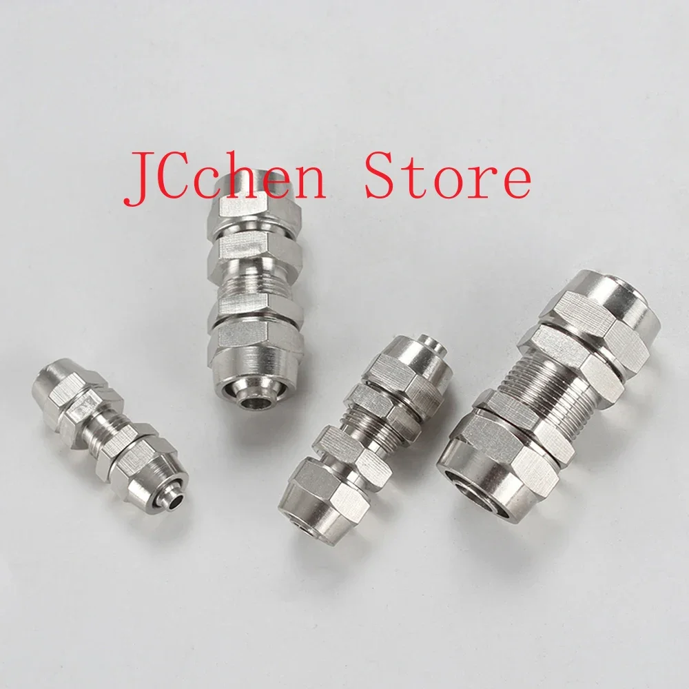 Twist Fit 4/6/8/10/12mm OD Hose x Bulkhead Pneumatic Quick Screw Air Fitting