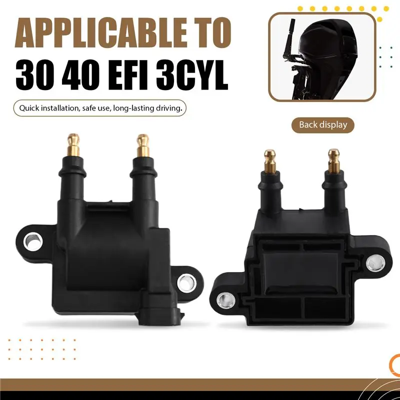 Durable-For Mercury Marine Ignition Coil For Mercruiser 30 40 EFI 3Cyl Models Part Numbers 8M0045124 8M0034012