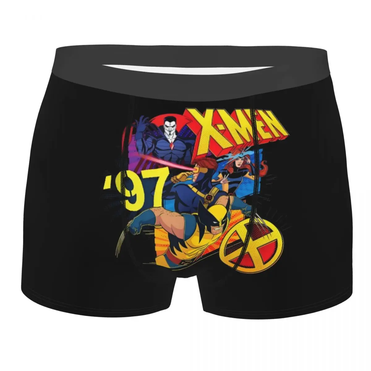

Модные боксеры X-Men в стиле аниме, шорты, мужские трусы, эластичные трусы, нижнее белье