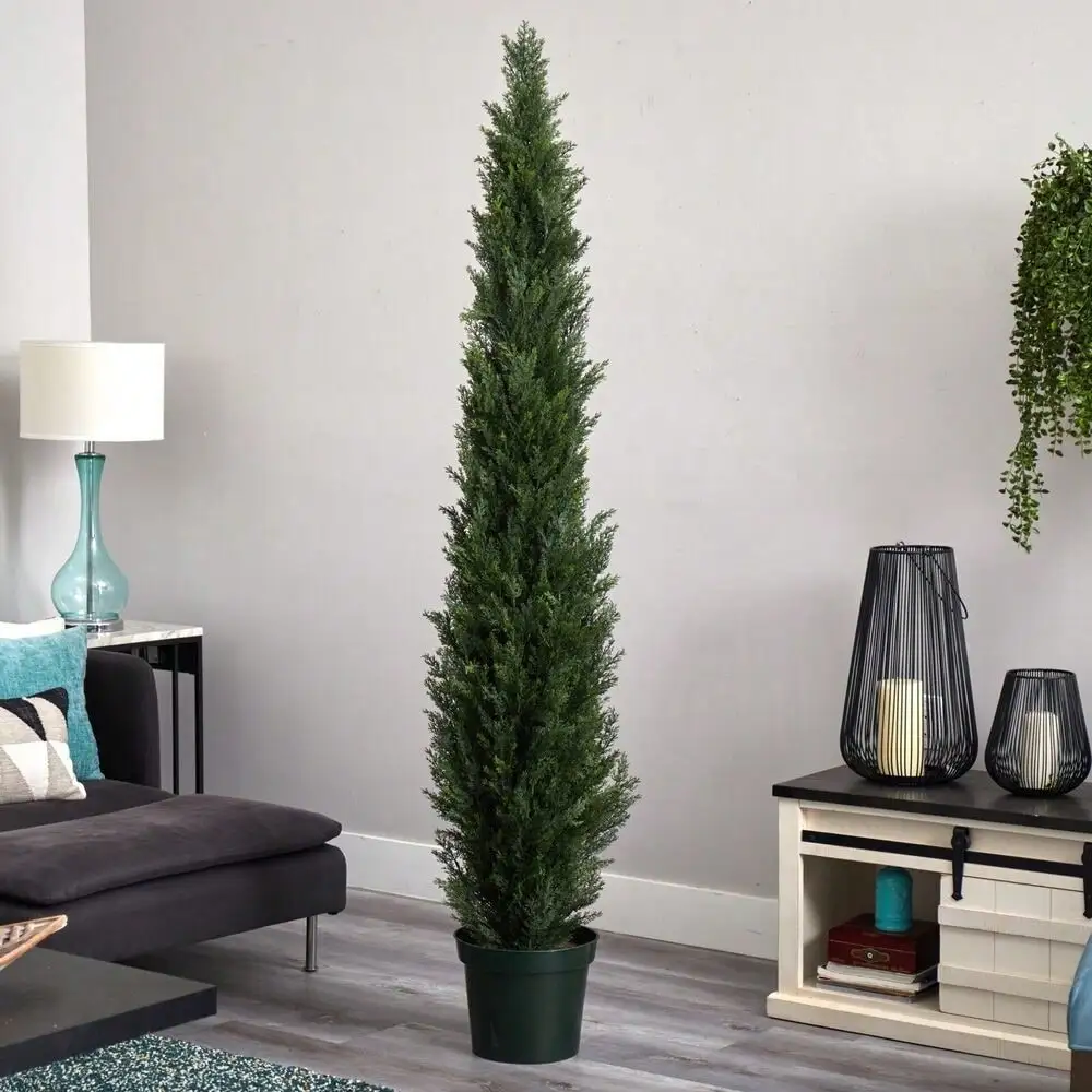 

7’ Topiary Cedar Pine Artificial Tree Home Decor UV Indoor/Outdoor