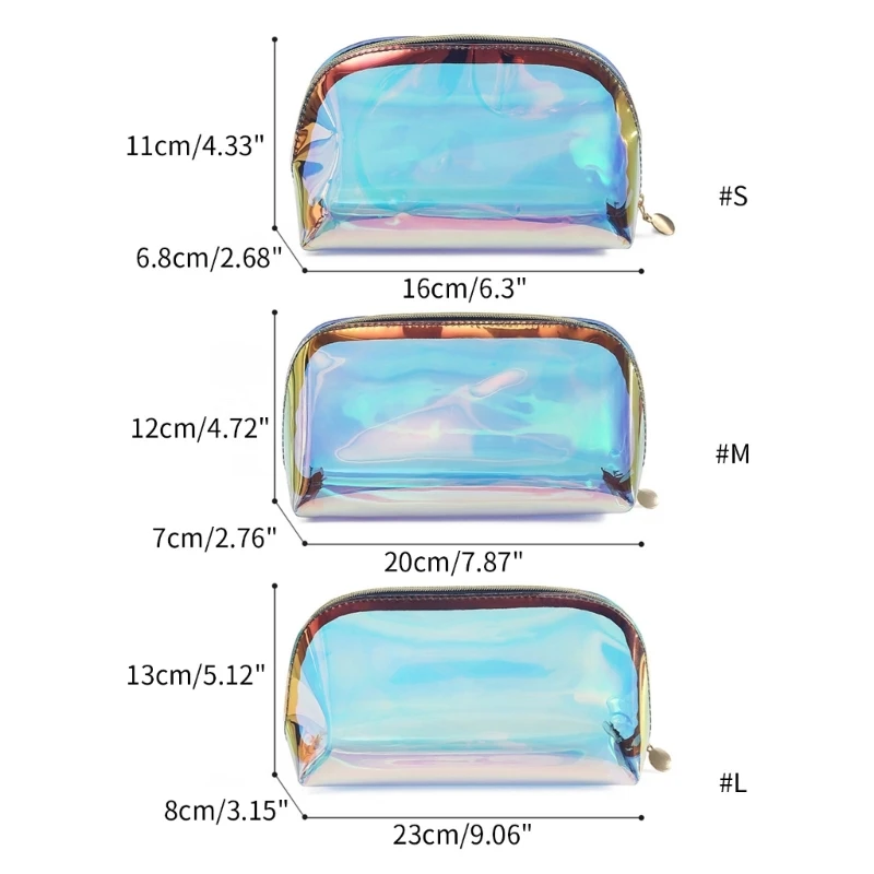 Сумка для туалетных принадлежностей с застежкой-молнией, водонепроницаемая сумка-органайзер из ПВХ для личной гигиены, красоты