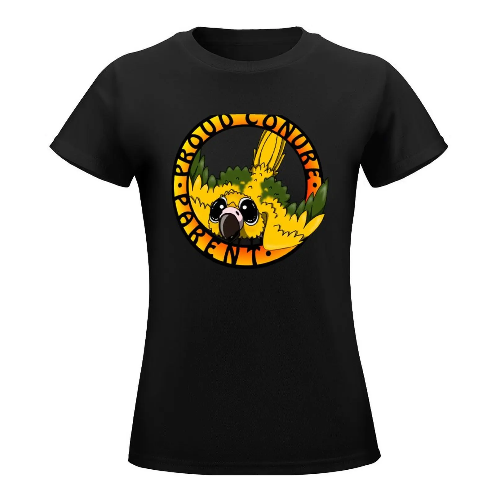 Proud Golden Conure Parent T-Shirt female summer clothes summer tops hippie clothes rock and roll t shirts for Women