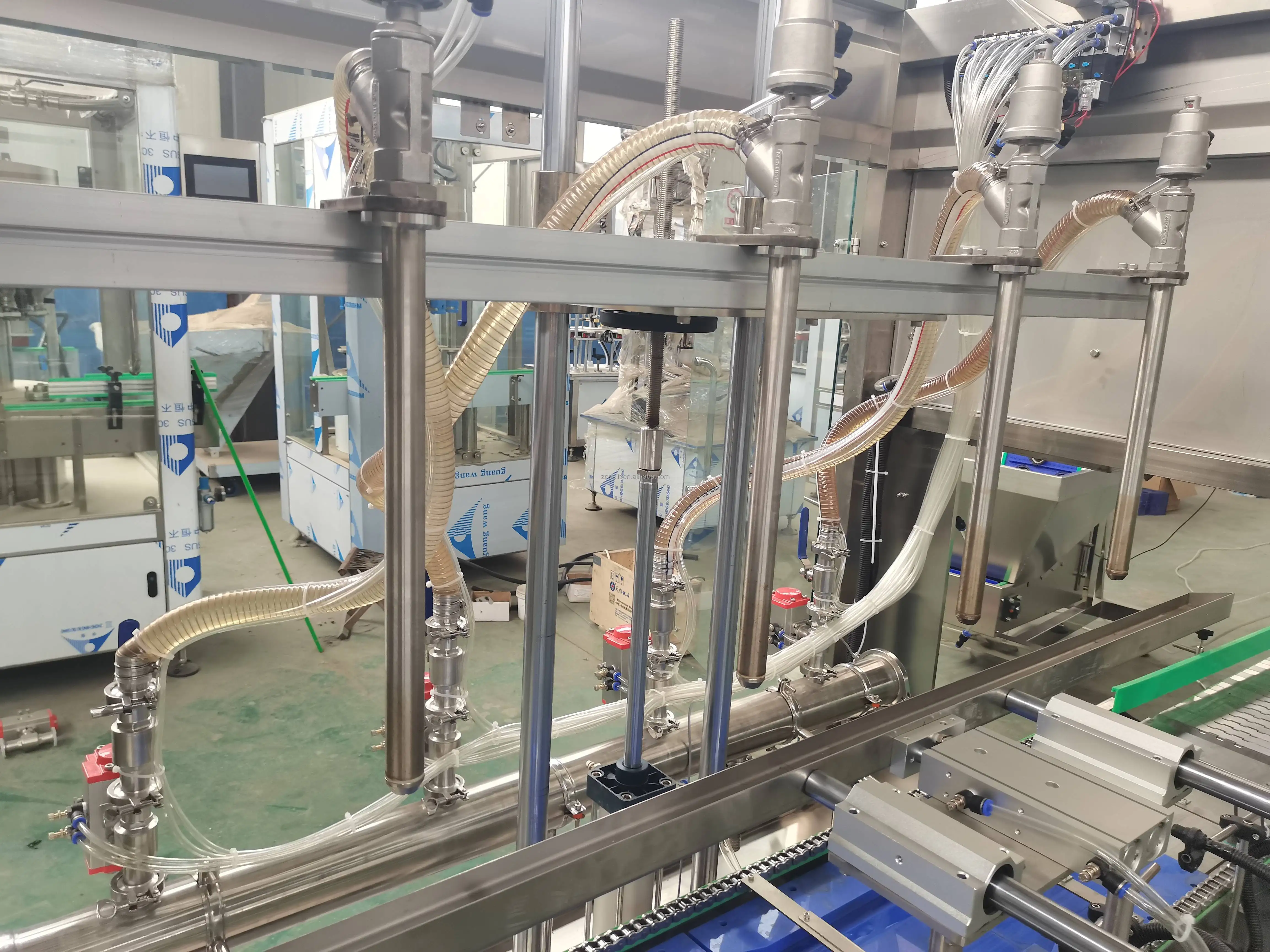 معجون زيت التشحيم الأوتوماتيكي جيري يمكن طبل تنظيف زجاجة زيت سائل آلات تعبئة السوائل 5000 مل