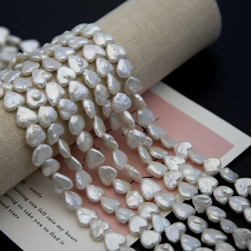 

12-13mm Heart Shaped Design Pearl Natural Freshwater Pearl Beads for Jewelry Making DIY Handmade Bracelet Necklace Earrings Gift