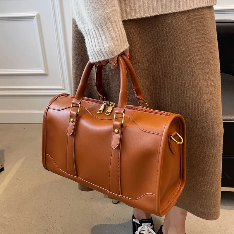 Women Boston handbag Big Totes Pu Leather Female Shoulder Crossbody Bags Large Capacity Travel Good Quality Messenger Bag