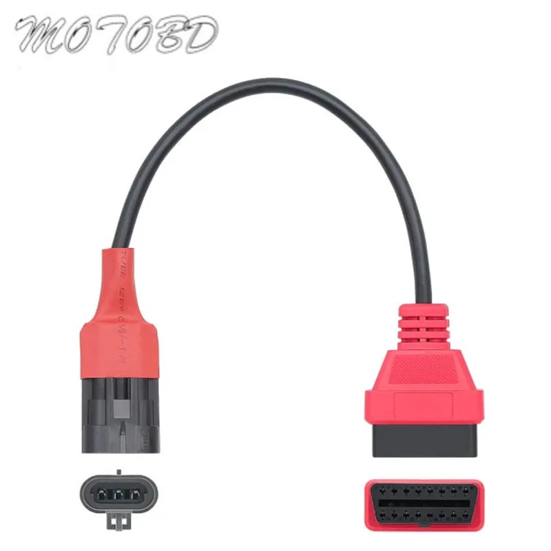 

3p To 16p Wire for sym 3Pin To OBD2 16 Pin Adapter Motorcycle OBD Diagnostic Extension Cable for SYM 3 PIN OBD Connector for SYM