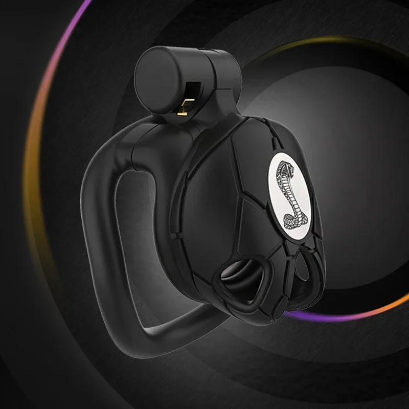 بيثون V8.0 ثلاثية الأبعاد مطبوعة قفص مامبا ذكر العفة جهاز قوس شقة الكفة القضيب الدائري قفص القضيب الكبار الجنس لعب حلقات القضيب #3