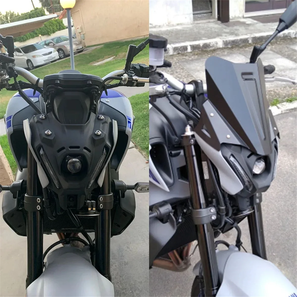 Motorcycle Windshield Windscreen Deflector Fairing Wind Shield Cover for YAMAHA FZ09 FZ-09 MT09 MT-09 2021