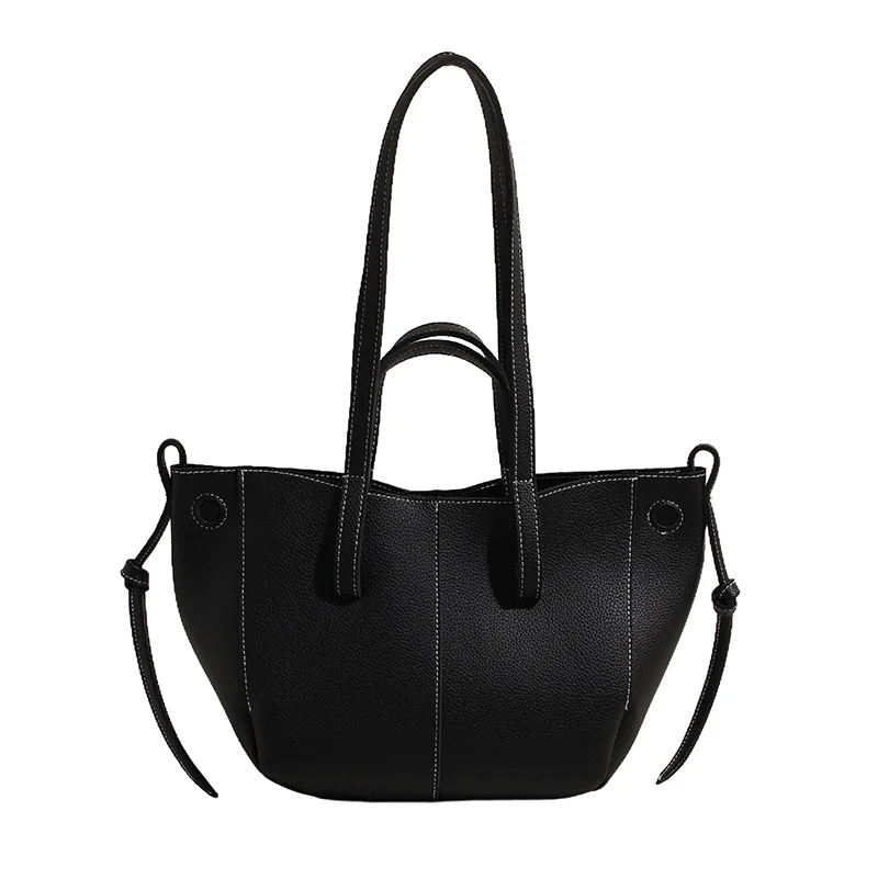 Trapeze Women Stylish Shoulder Bag Large Capacity Fashion Tote Bag Elegant Handbag Solid Color Daily Grocery Bag Trendy Commutin