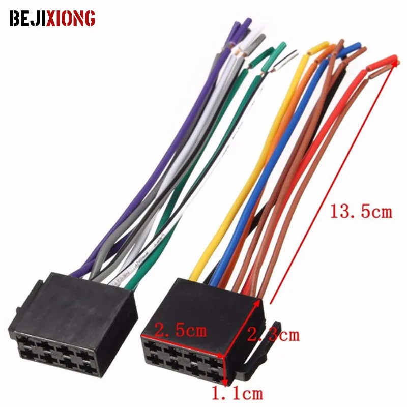 Universal Adapters Wire Harness Adapter Universal Female ISO Wiring Harness Car Radio Adaptor Connector Wire Plug Kit