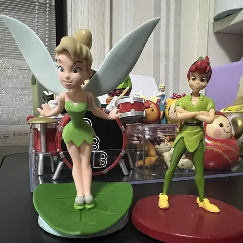 2 ชิ้น 9-11 เซนติเมตรดิสนีย์, ปีเตอร์แพน, นางฟ้าที่ยอดเยี่ยม, Ding Dang, เอลฟ์น้อย, นางฟ้าดอกไม้, ตุ๊กตาการ์ตูนน่ารัก, โมเดลทํามือ, เครื่องประดับ