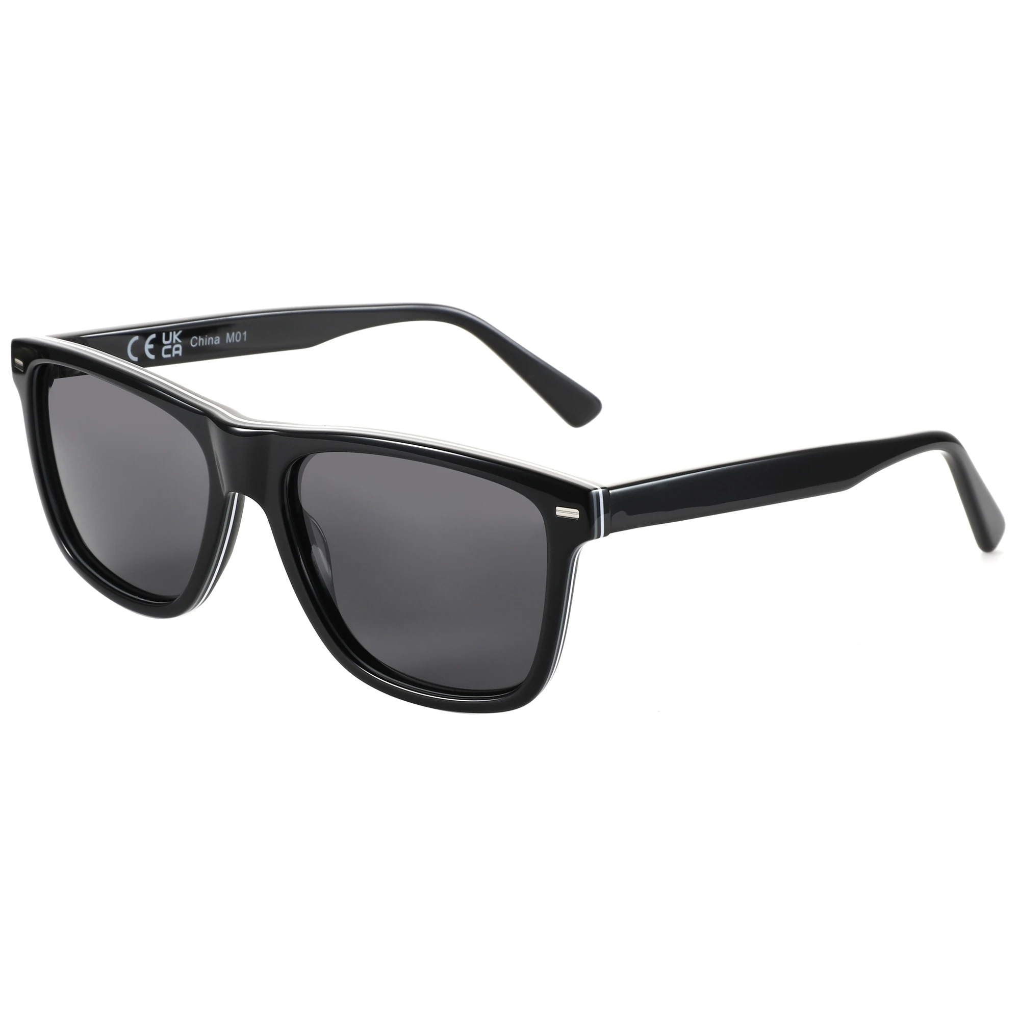 ZENOTTIC Neu eingetroffene quadratische polarisierte Sonnenbrille, UV400-Schutz, Acetat-Sonnenbrille, klassisches Design, Schatten für Damen und Herren – Detail 22