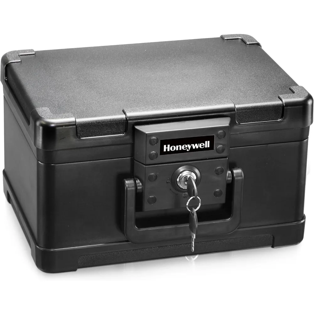 Caja fuerte compacta de seguridad para el hogar con resistencia al fuego y puerto USB para almacenar documentos importantes y dispositivos de almacenamiento digital