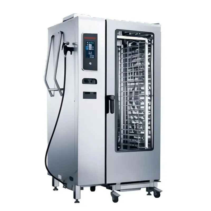 Equipo de Cocina, Vaporera Eléctrica Multiusos de 20 Bandejas, Horno Combinado Digital
