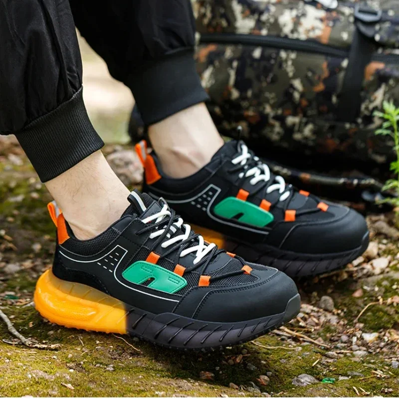 

Промышленные рабочие кроссовки, защитная обувь со стальным носком, легкая дышащая рабочая обувь, защитная обувь с защитой от проколов, 48, 47, 46