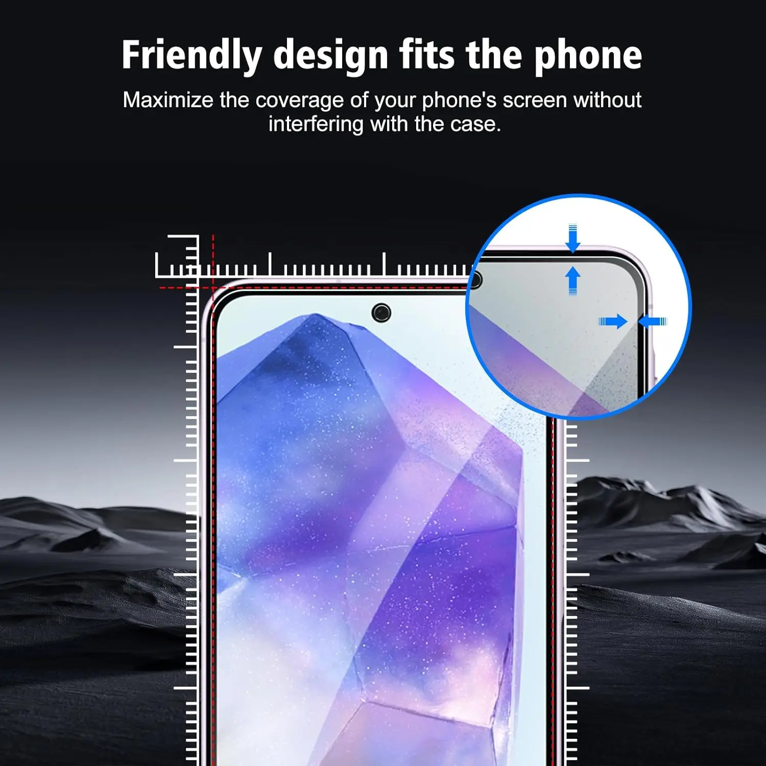 2025 غراء زجاجي جديد لهاتف سامسونج A55 واقي شاشة من الزجاج المقسى فيلم زجاجي #3