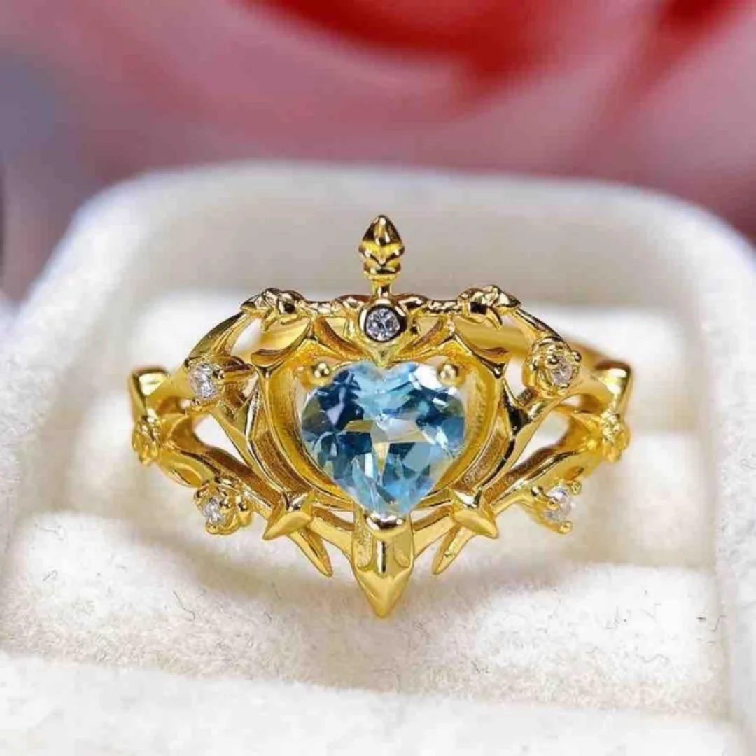 KJJEAXCMY High clarity Natural Topaz S925 silver exquisitely Ring Full of luster Simple,Design High-End Bestseller Gift