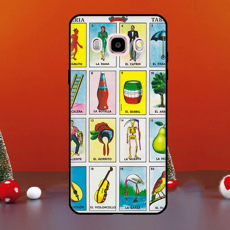 Mexican Bingo Loteria Case For Samsung Galaxy J4 J6 Plus J8 A6 A7 A8 A9 2018 A3 A5 J1 2016 J3 J5 J7 2017 Cover