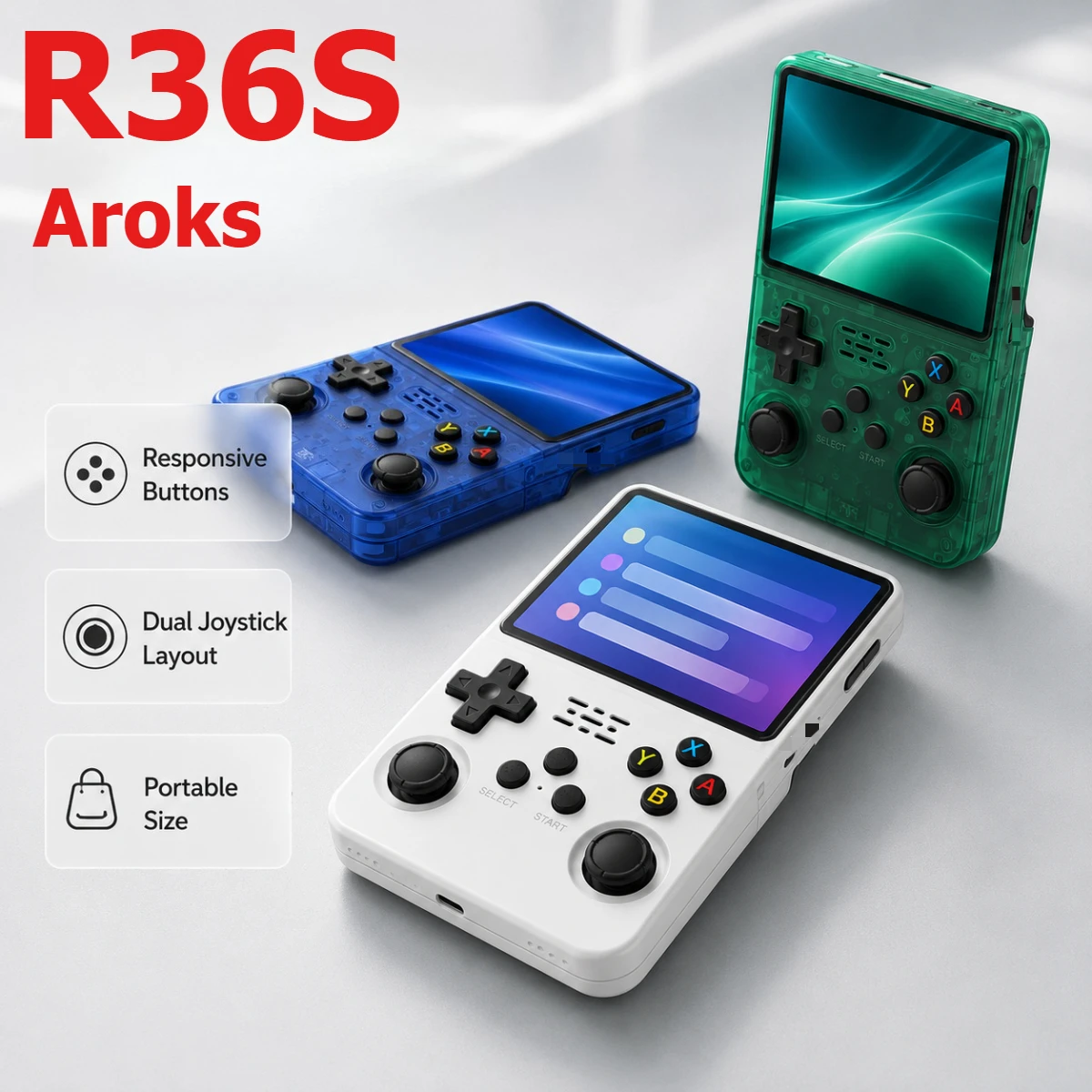 Retro Gaming Console Handheld - Console de jeu portable rétro Arkos