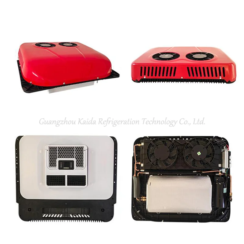 12V Truck Parking Air Conditioner Dual Fan New No-Idle Design Energy-Saving Battery Safe For Semi Trucks Driver Comfort