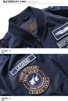 Men's Spring Tactical Army MA-1 Flight Bomber Jacket Male Baseball Varsity College Pilot Air Force Autumn Outwear Coats 4