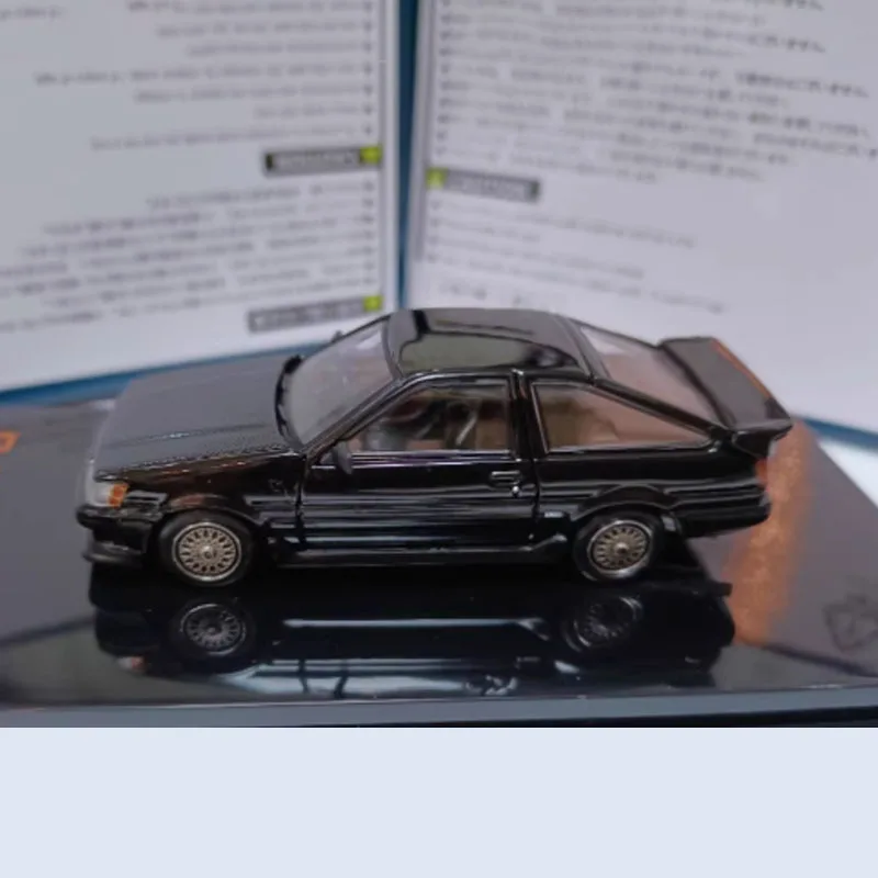 Hobby Japan 1:64 Scale Corolla AE86 Black Simulation Alloy Toy Car Model Static Decoration Classic Collection