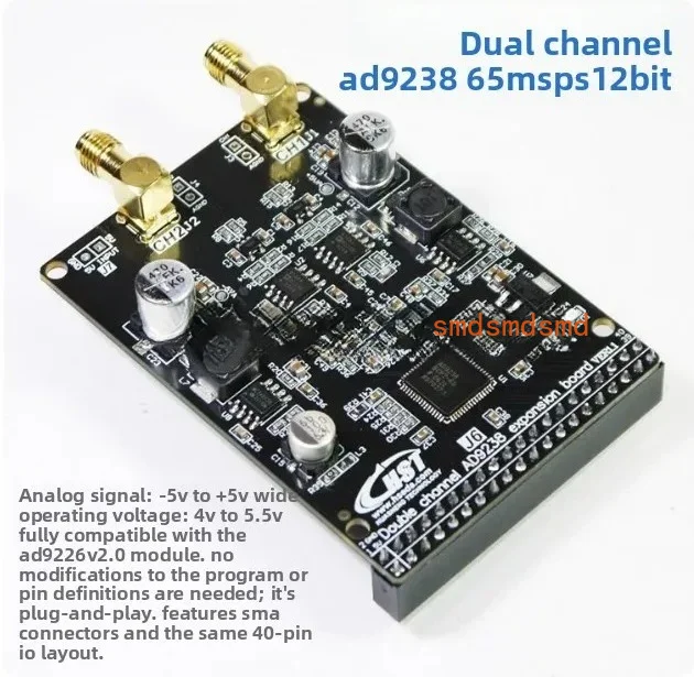 AD9238 High-speed AD 12bit Dual Channel High-speed AD Module FPGA Control Development Board
