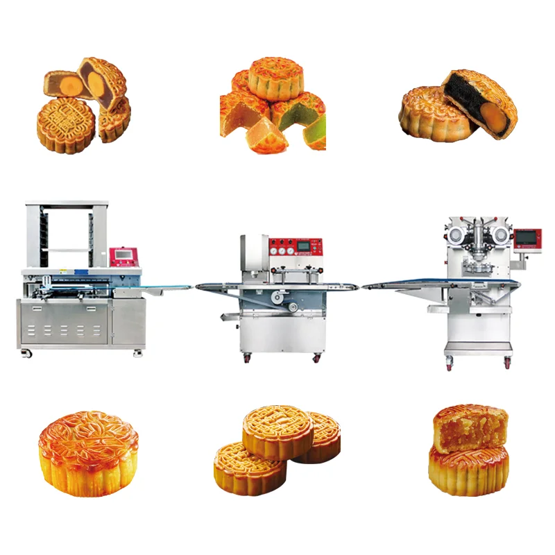 High-Speed Automatic Multifunctional Mooncake Manufacturing System New Condition for Bakeries Restaurants Produces Dough Wheat