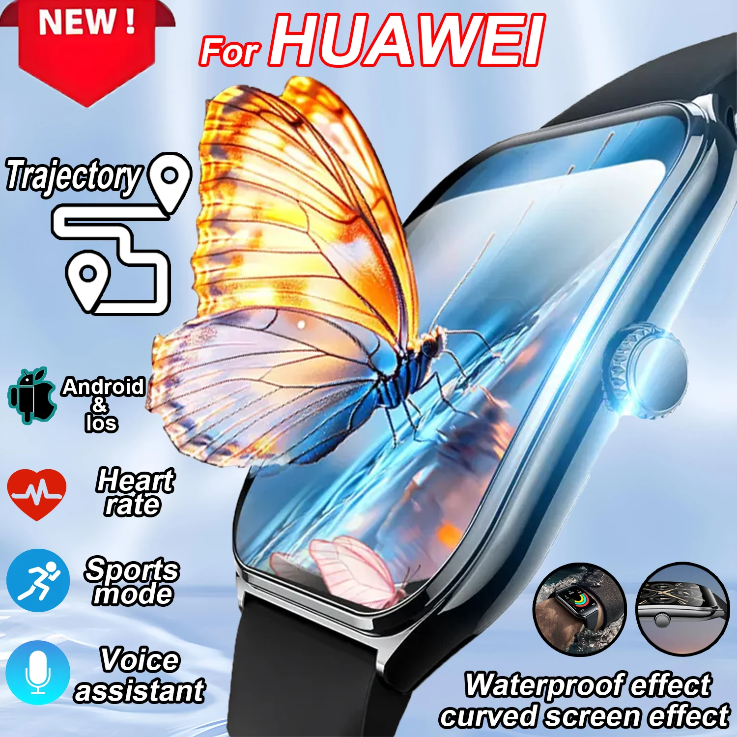 

Новые умные часы с AMOLED-экраном, водонепроницаемые 3D динамические циферблаты, музыкальные умные часы с синим зубом для мужчин и женщин, мониторинг здоровья сна2025